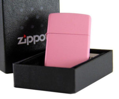 Zippo Pink Matte Lighter, Classic, Pink Matte Finish #238