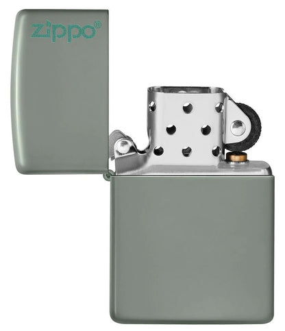 Zippo Sage Finish Base Model with Logo Windproof Lighter #49843ZL