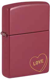 Zippo Love Candy Heart Design, Brick Finish Lighter #48494