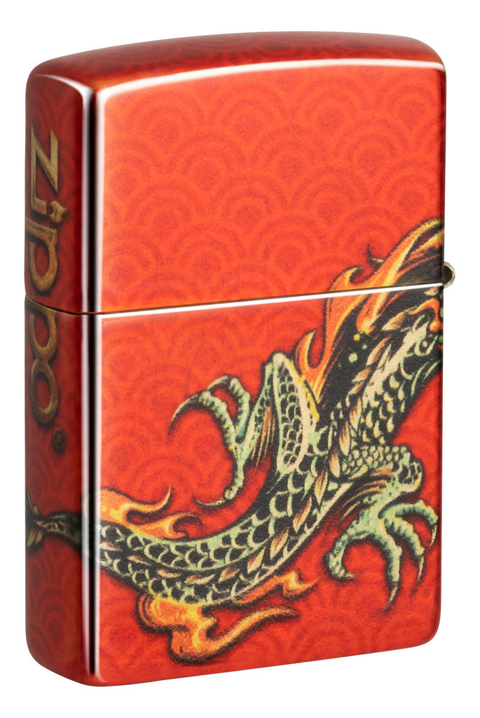 Zippo Dragon 540 Fusion Tumbled Brass Lighter #48513