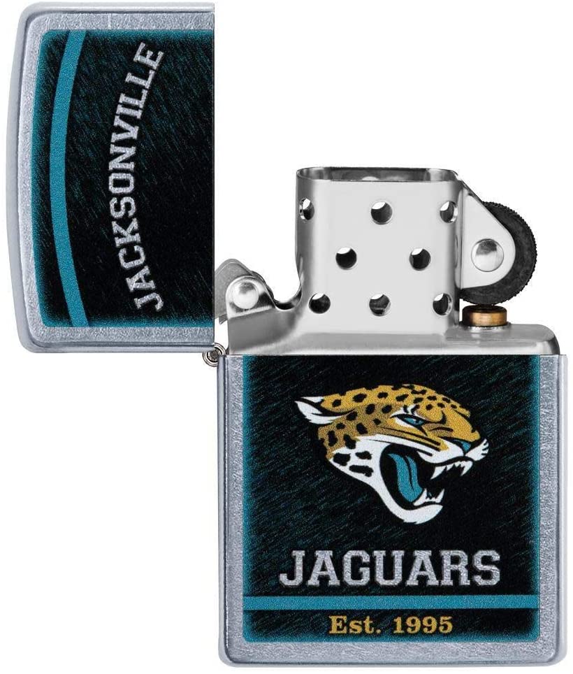 Zippo NFL Jacksonville Jaguars, Street Chrome Finish, Windproof Lighter #29946