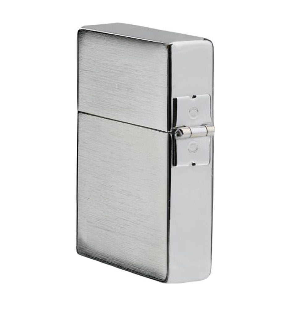 Zippo 1935 Replica, No Slashes, Brushed Chrome Finish Windproof Lighter #1935.25