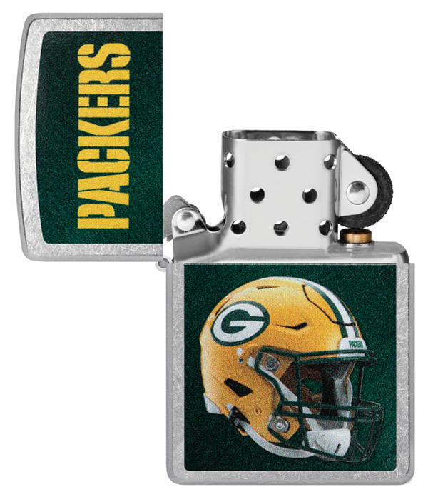 Zippo NFL Green Bay Packers Footbal Team, Street Chrome Lighter #48429