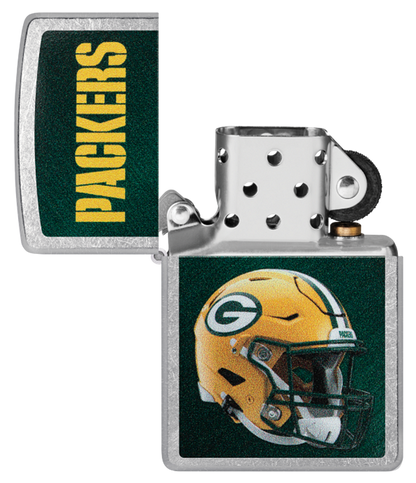 Zippo NFL Green Bay Packers Footbal Team, Street Chrome Lighter #48429