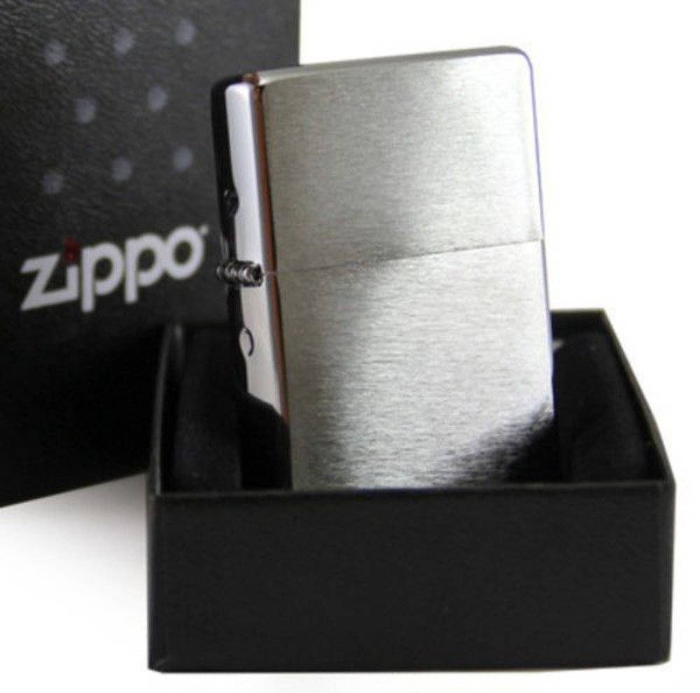 Zippo Brushed Chrome Vintage Vintage Series 1937 Lighter Without Slashes #230.25