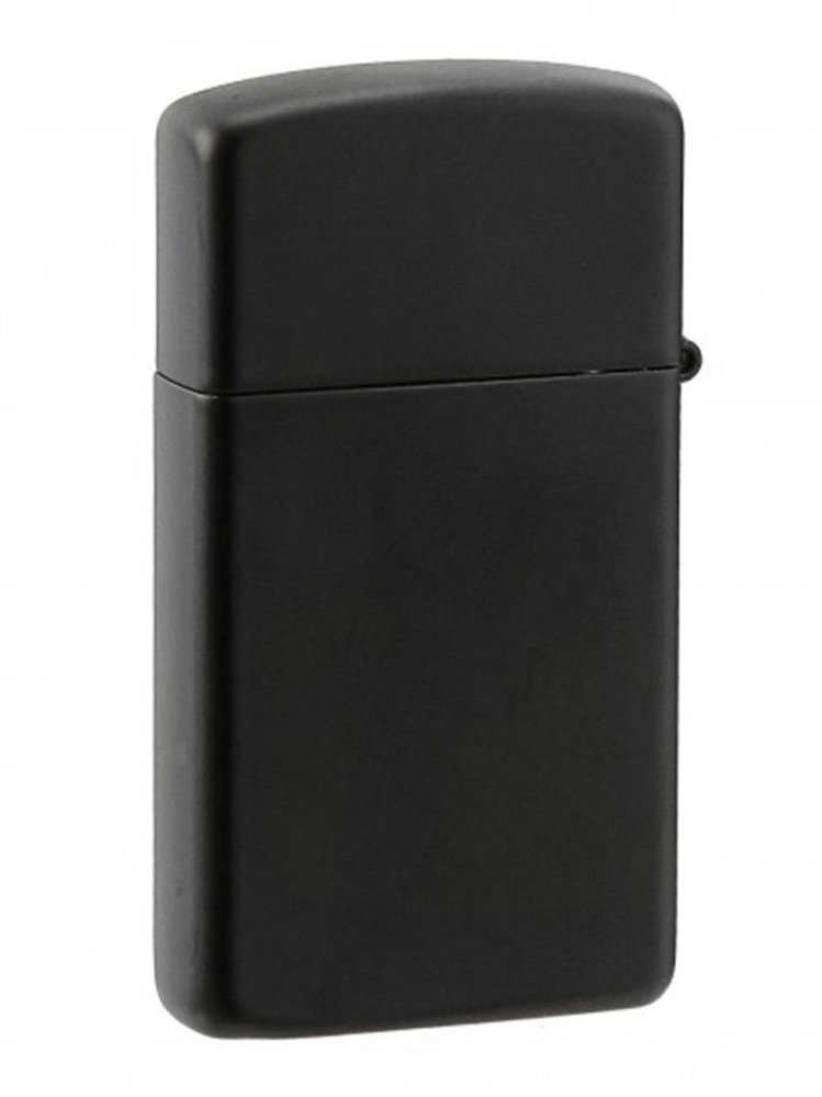 Zippo Slim Black Matte Lighter #1618