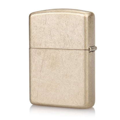 Zippo Armor Lighter, Tumbled Brass Finish, Windproof #28496