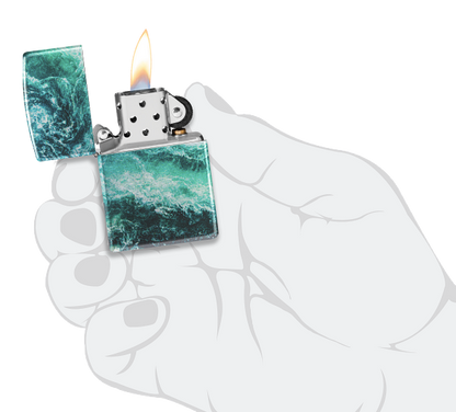 Zippo Wild Rapids 540 Fusion Design, Tumbled Chrome Lighter #48621