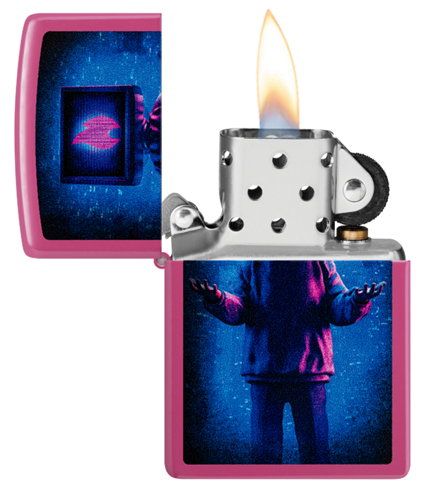 Zippo Cyberpunk TV Head Color Image Design, Frequency Color Lighter #48515