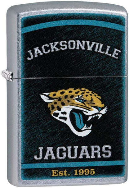 Zippo NFL Jacksonville Jaguars, Street Chrome Finish, Windproof Lighter #29946