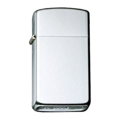 Zippo Slim Classic Satin Chrome Finish, Can Be Engraved, Genuine Lighter #1605