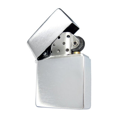 Zippo 1935 Replica, No Slashes, Brushed Chrome Finish Windproof Lighter #1935.25