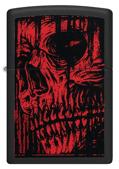 Zippo Horror Zombie Skull Design, Black Matte Finish Lighter #49775