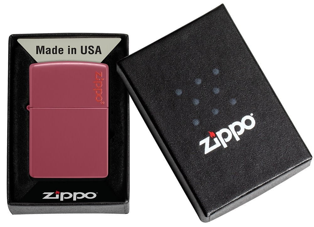 Zippo Brick Finish Base Model with Logo Windproof Lighter #49844ZL