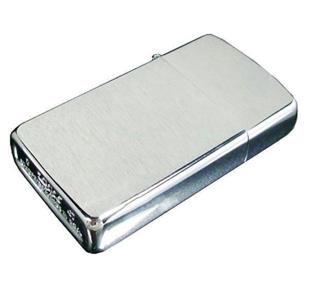 Zippo Brushed Chrome Finish Lighter, Slim, Windproof #1600