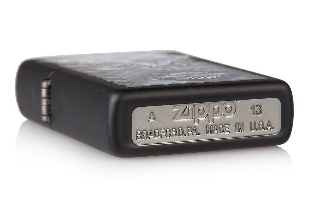 Zippo Harley-Davidson Iron Eagle Lighter, Black Matte, Windproof #28485