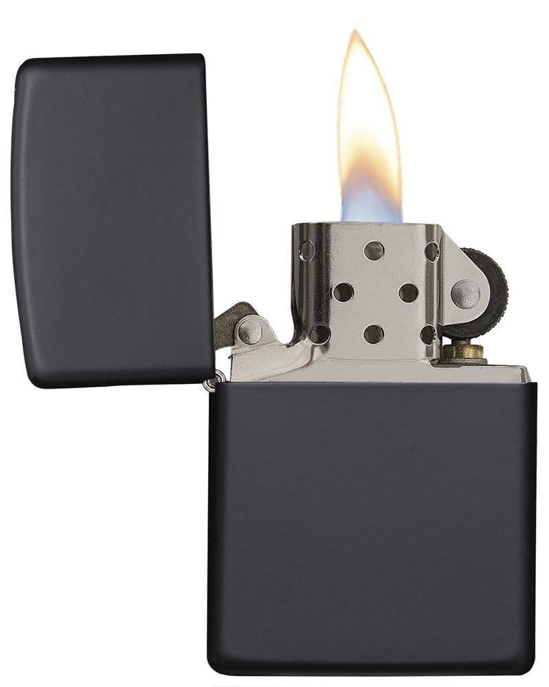 Zippo Classic Lighter, Matte Black, Windproof #218