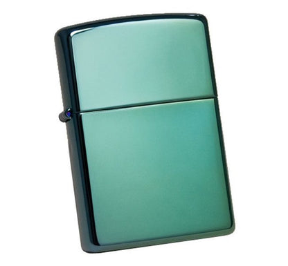 Zippo High Polish Green Chameleon, Green/Blue Finish, Windproof Lighter #28129