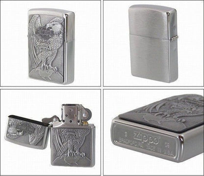 Zippo Harley Davidson Eagle & Globe Emblem Genuine Windproof Lighter #200HD.H231