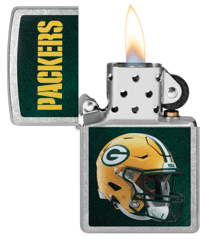 Zippo NFL Green Bay Packers Footbal Team, Street Chrome Lighter #48429