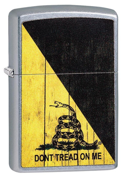 Zippo Don't Tread On Me, Street Chrome Finish, Windproof Lighter #29842