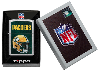 Zippo NFL Green Bay Packers Footbal Team, Street Chrome Lighter #48429