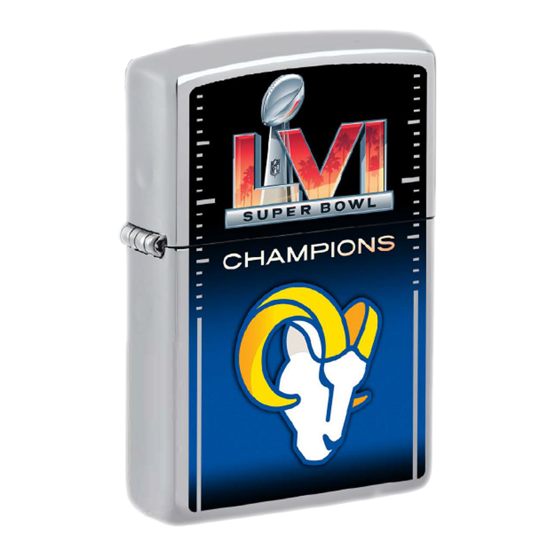 Zippo NFL Los Angeles Rams Super Bowl LVI Champions, Windproof Lighter #48106