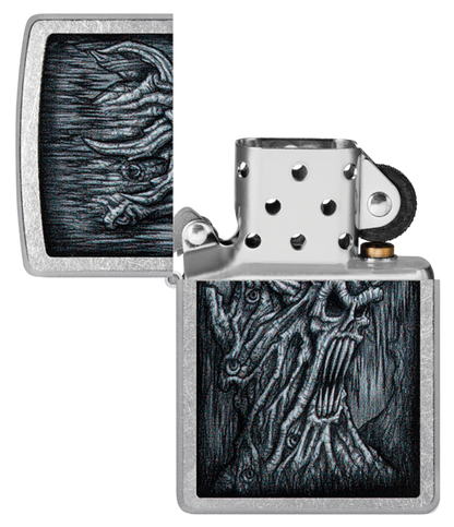 Zippo Horror Skull Tree, Street Chrome Lighter #48681