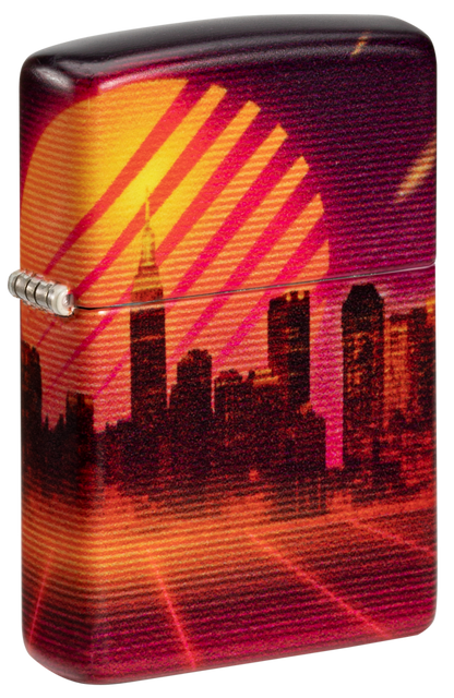 Zippo Cyberpunk City Skyline 540 Color Design, Matte Finish Lighter #48505