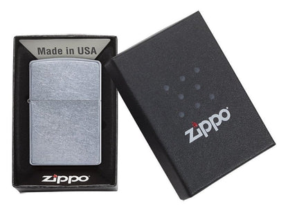 Zippo Classic Street Chrome Finish, Good For Engraving, Windproof Lighter #207