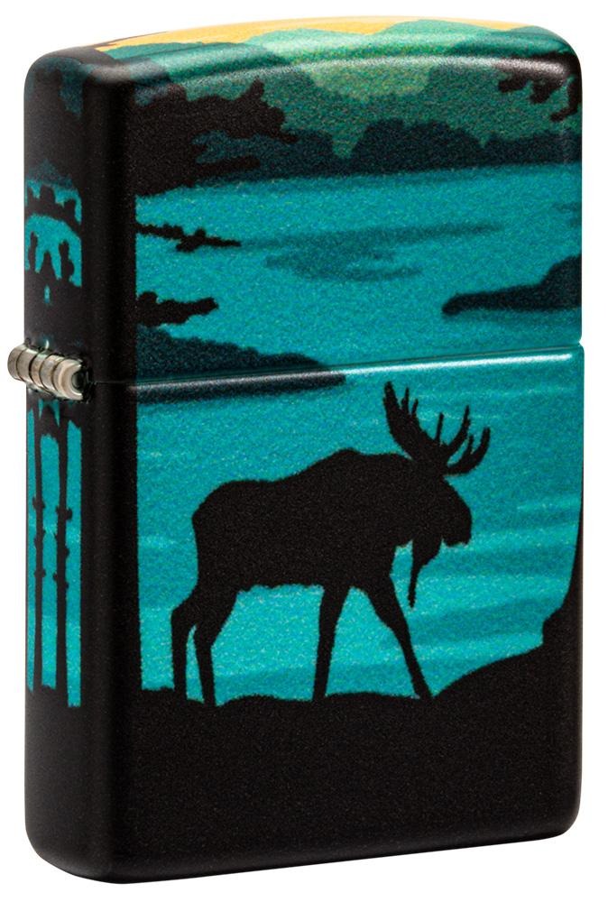 Zippo Moose Landscape 540° Design, Windproof Lighter #49481