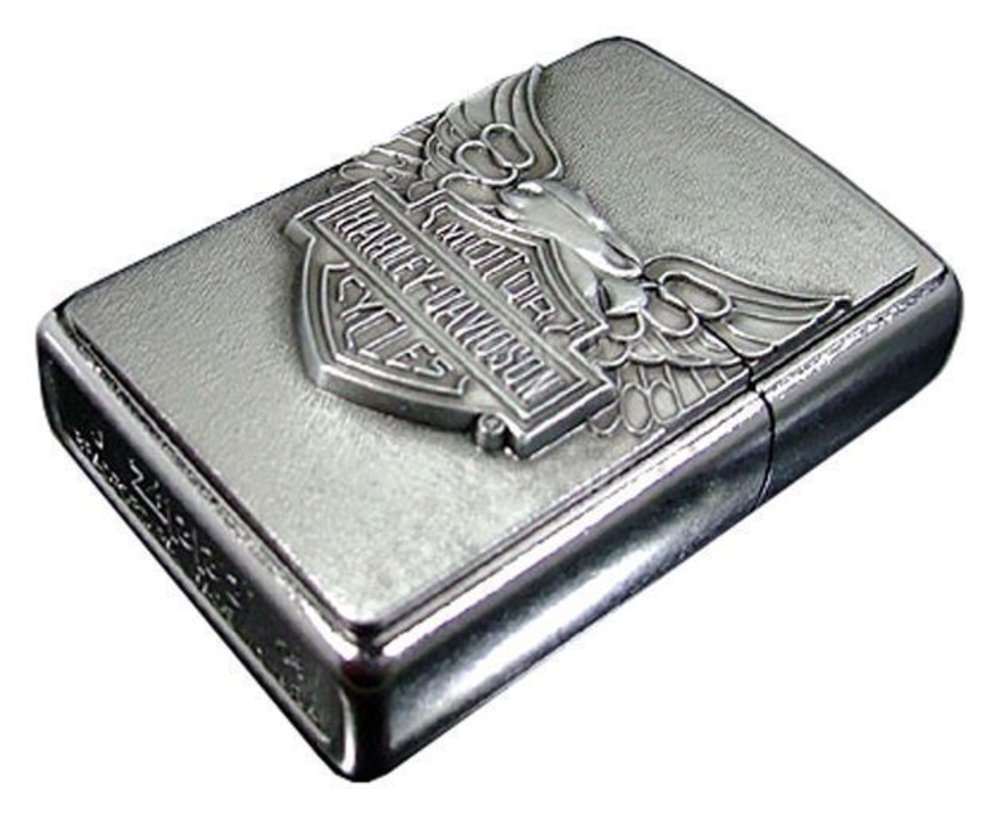 Zippo Iron Eagle Chrome Lighter, H-D Logo Emblem, Harley-Davidson #20230