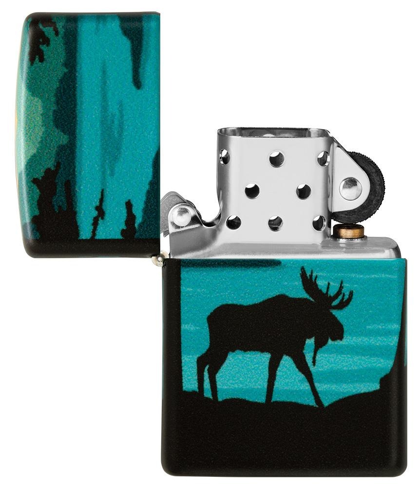 Zippo Moose Landscape 540° Design, Windproof Lighter #49481