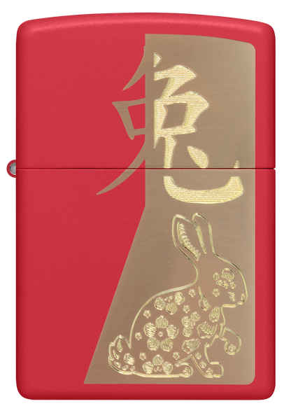 Zippo Year Of The Rabbit, Red Matte Lighter #48282