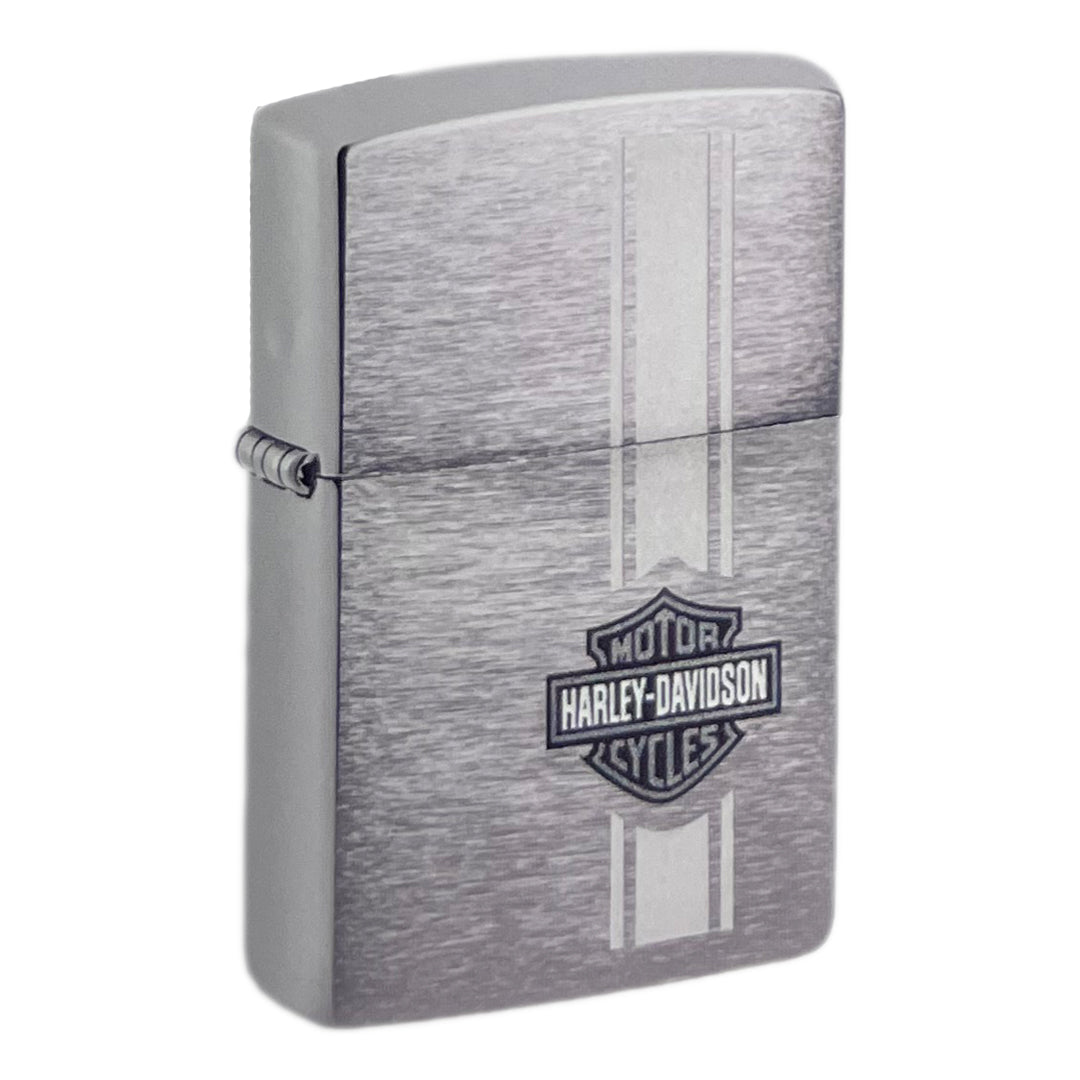 Zippo Harley Davidson Design, Brushed Chrome Lighter #49828