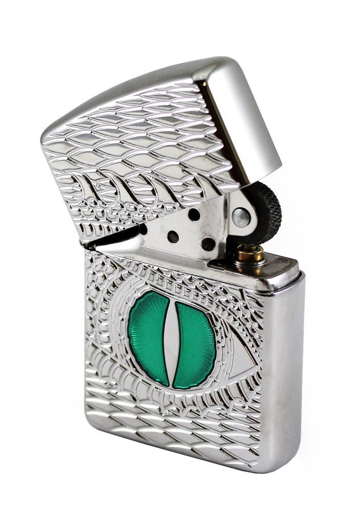 Zippo Dragon Eye Lighter, Armor, High Polish Chrome, Windproof #28807