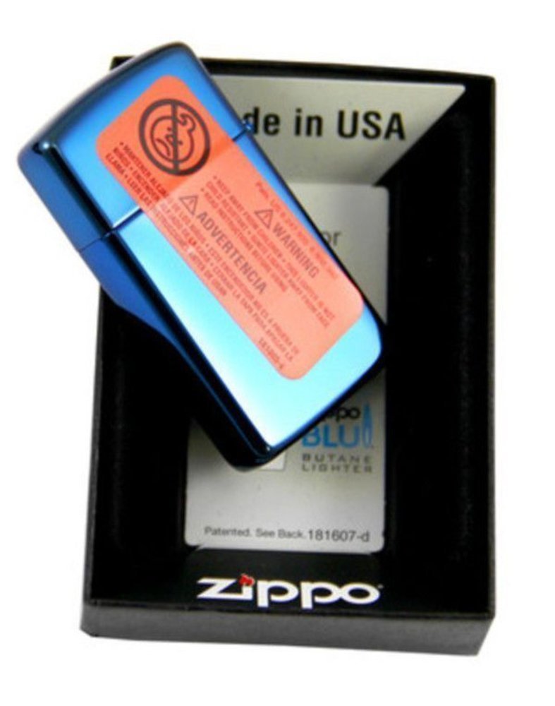 Zippo Slim Lighter Iridescent Sapphire #20494