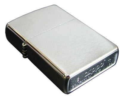 Zippo Brushed Chrome Base Model, Windproof Lighter #200