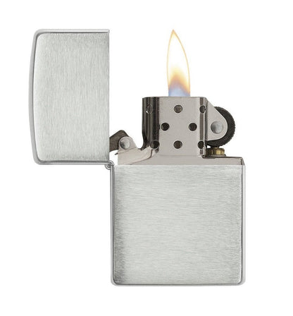 Zippo Armor Brushed Finish Sterling Silver Pocket Lighter, in Gift Box #27