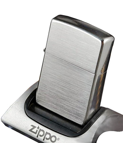 Zippo Linen Weave, Brushed Chrome Finish, Genuine Windproof Lighter #28181