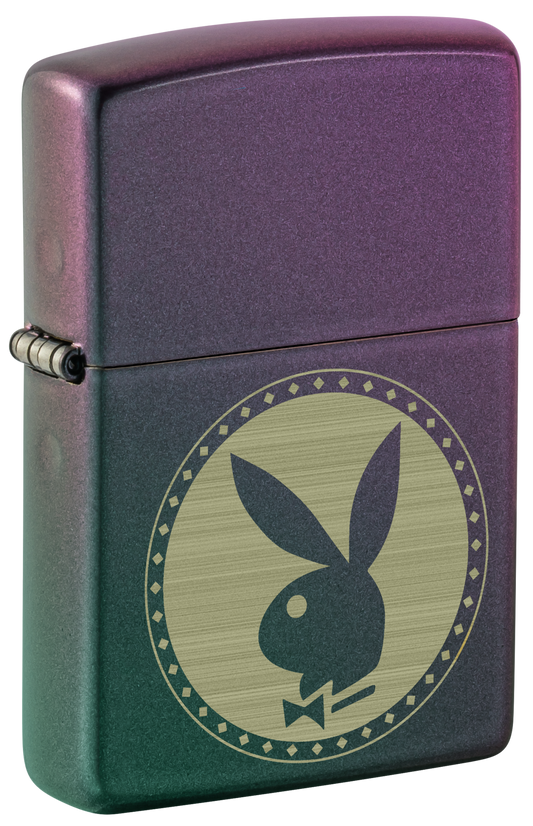 Zippo Playboy Logo Laser Engraved, Iridescent Finish Lighter #48380