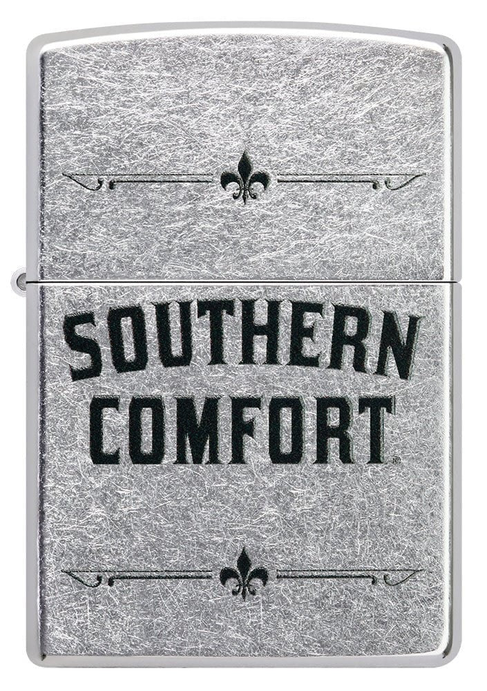 Zippo Southern Comfort Design, Street Chrome Finish Windproof Lighter #49824