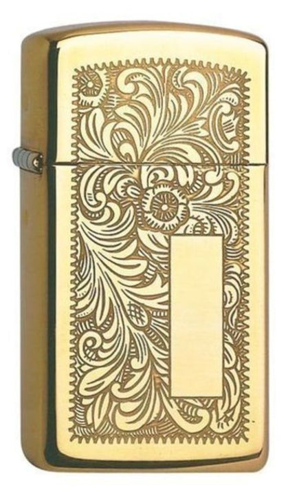 Zippo High Polish Brass Venetian Lighter #1652B