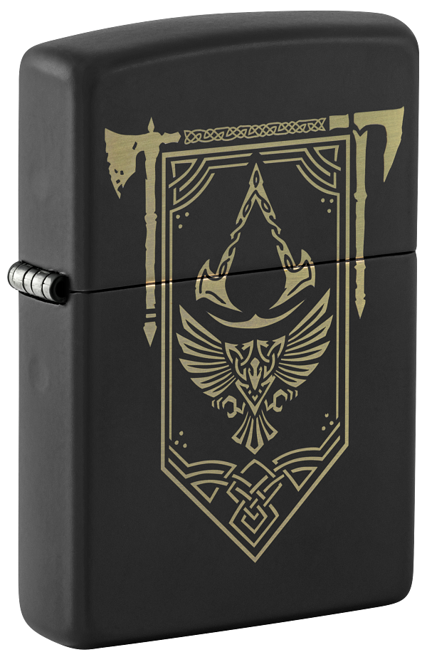 Zippo Gaming Assassins Creed Valhalla, Black Matte Lighter #48669