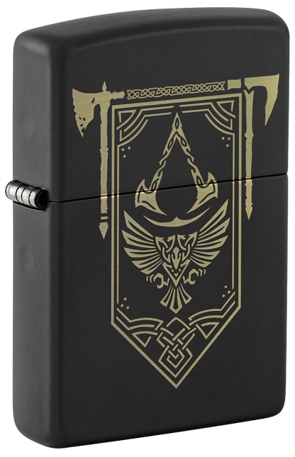 Zippo Gaming Assassins Creed Valhalla, Black Matte Lighter #48669