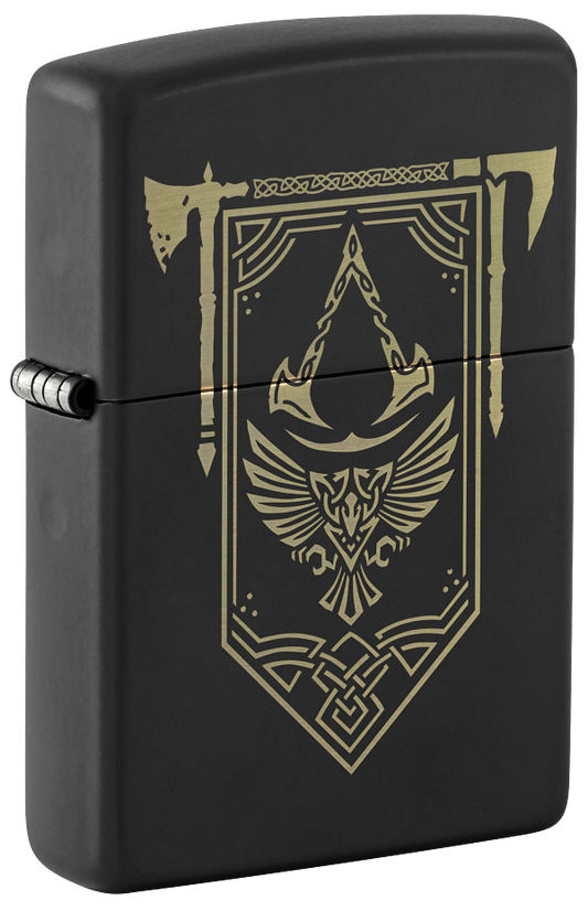 Zippo Gaming Assassins Creed Valhalla, Black Matte Lighter #48669