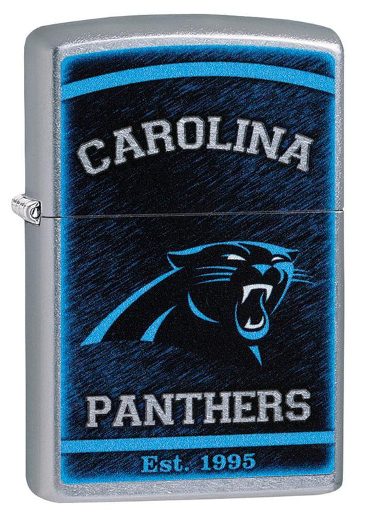 Zippo NFL Carolina Panthers Football Team, Street Chrome Finish Lighter #29936