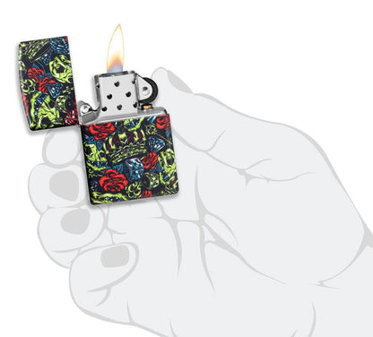 Zippo 540° Glow In The Dark Design, Windproof Lighter #49696