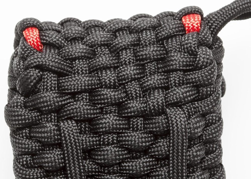 Zippo Nylon Paracord Lighter Pouch w/ Belt Loop, Black, 5mm Rope #40467