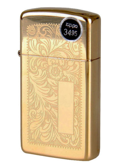 Zippo High Polish Brass Venetian Lighter #1652B